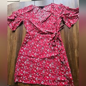 Sanctuary Womens Red Floral Mini Dress - Size XS